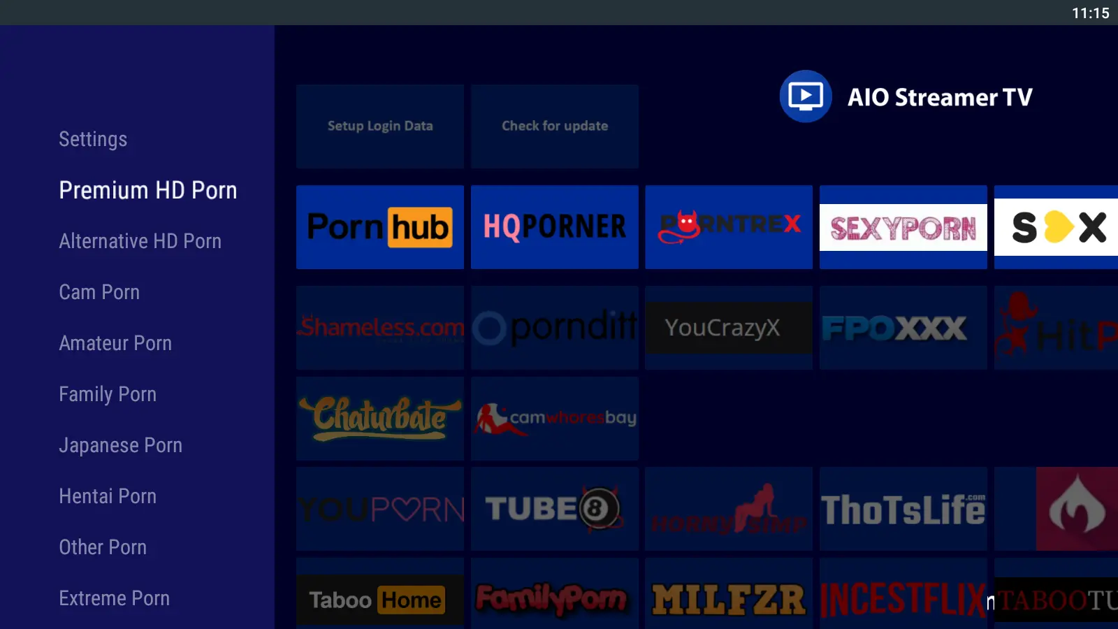 AIO Streamer Porn App that show videos and a Picture in Picture Player